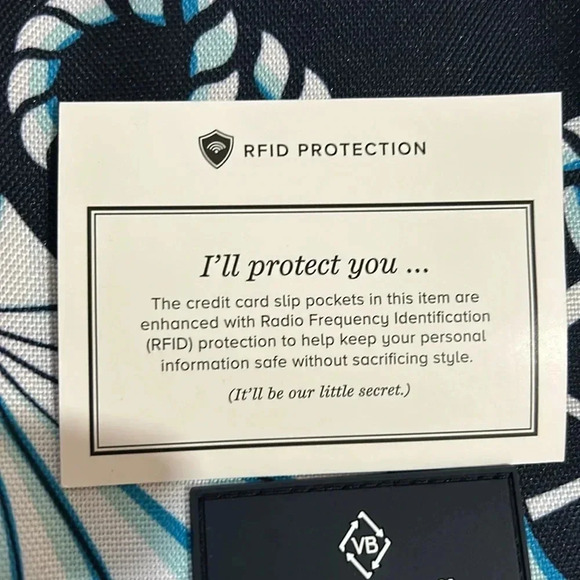 Vera Bradley Lighten up RFID Mini blue/white - Picture 3 of 4